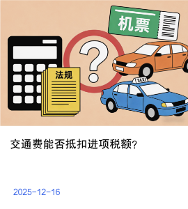 交通费能否抵扣进项税额？