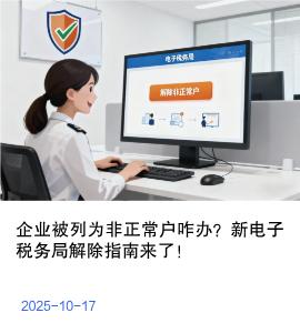 企业被列为非正常户咋办？新电子税务局解除指南来了，4步恢复正常状态！
